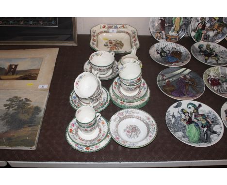 A collection of Spode "Chinese Rose" pattern teaware 