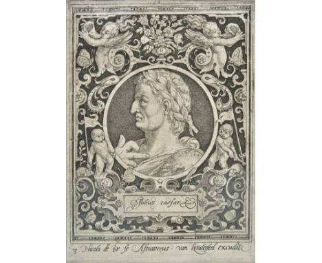 *Bruyn (Nicolaes de, 1571-1656). Portrait of Julius Caesar, 1594,  copper engraving on laid paper, published by Ahasuerus van