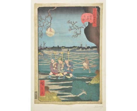 *Hirokage (Utagawa, active 1855-1865). Srange Events at Tomonoura in Asakusa (Asakusa Tomonoura no kikai), from the series Co