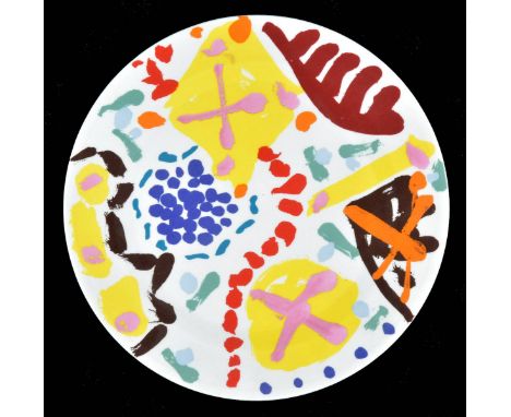 *Heron (Patrick, 1920-1999). 'Garden Plate', 1992,  fine bone china plate by Wedgwood, numbered 203 from a limited edition of