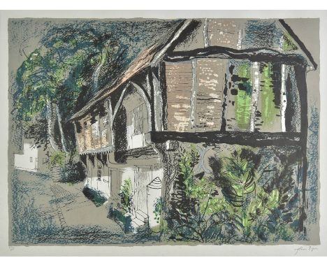 *AR Piper (John, 1903-1992).  Courthouse, Long Crendon, Buckinghamshire, 1978,  colour lithograph on T.H. Saunders waterleaf 