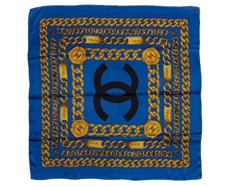 *Silk Scarf. Chanel silk scarf,  86 x 86cm  (1)