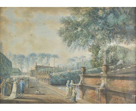 *Volpato (Giovanni, 1732-1803 & Ducros, Abraham Louis Rodolphe, 1748-1810). The Garden of The Villa Doria Pamphili, circa 178