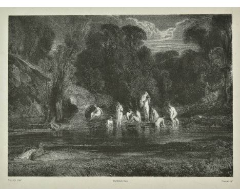 *Francais (Francois Louis, 1814-1897). Baigneuses,  lithograph on paper after Alexandre Gabriel Decamps (1803-1860), printed 