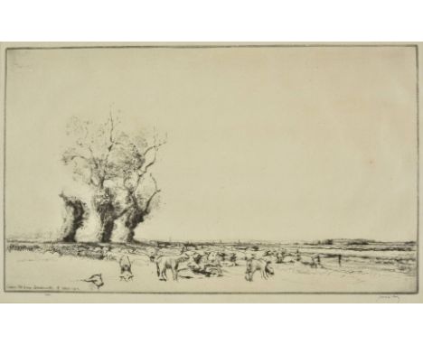 *McBey (James, 1883-1959). Ebbesfleet, 1912,  drypoint etching on antique laid paper, from the only edition of 40 proofs, sig
