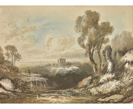 Album of Watercolours & Drawings. An album of various watercolours, drawings, engraved views and portraits compiled by a memb