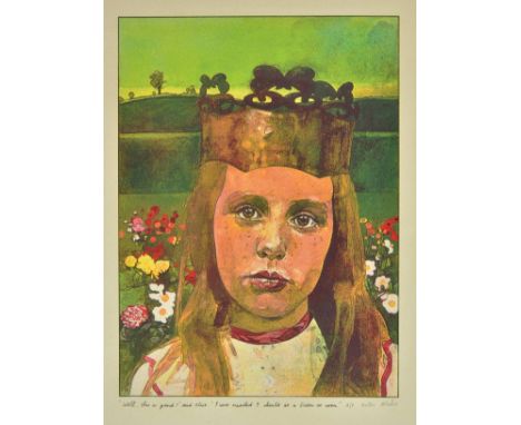 *Blake (Peter, 1932- ). Alice Through the Looking-Glass and What Alice Found There, 1970,  the completed set of 8 colour scre
