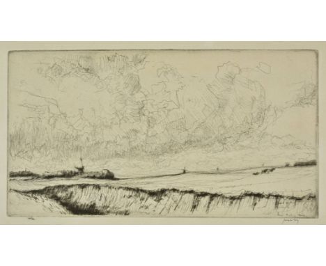 *McBey (James, 1883-1959). April in Kent, 1912,  drypoint etching on laid paper, from the edition of 5 letttered and 40 numbe