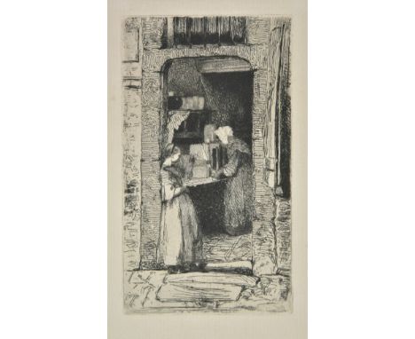*Whistler (James Abbott MacNeill, 1834-1903). La Marchande de Moutarde, 1858,  etching on laid paper, the 5th state (of 5) wi