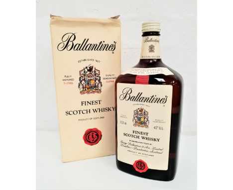 BALLANTINE'S FINEST BLENDED SCOTCH WHISKY 200cl and 43° G.L., in box, level upper shoulder, 1 bottle