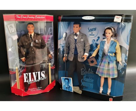 THE ELVIS PRESLEY COLLECTION DOLLElvis the army years, boxed, together with Barbie Loves Frankie Sinatra, boxed (2) 