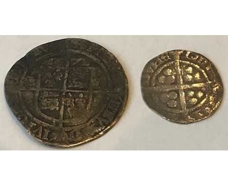 England, Edward I (1272-1307) halfpenny, obv: crowned facing portrait within inner beaded circle, rev: long cross pattée, tre