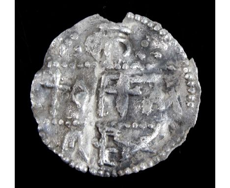 Early Anglo-Saxon, Offa of Mercia 757-796 ACE silver penny, non-portrait type, obv: OFF A between two lines of pellets, M abo