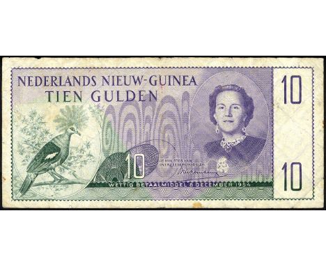 Netherlands New Guinea, P 14a, Linzmayer B204a, Handjaja HI-11, Uno 1320a,  Nederlands Nieuw-Guinea, 10 Gulden, 8 December 19