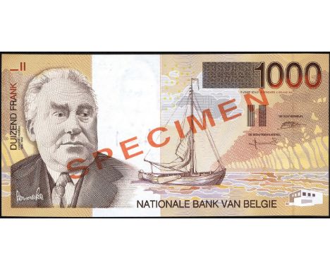 Belgium, NBBB-105, P 150, Banque Nationale de Belgique, 1,000 Francs, (1997), SPECIMEN. Portrait of Constant Permeke at left,