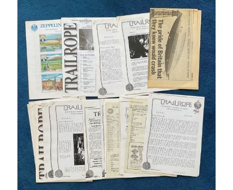 4 Books on Balloons &amp; Zeppelins, A Magazine The Putnam Aeronautical Review 1989, Plus a Collection of Trailrope and a Zep