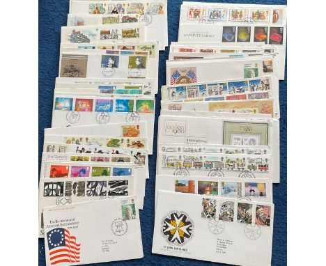 45 FDC with Stamps and various FDI Postmarks, Including Victorian Britain 1987, European Architectural Heritage year 1975, Ch