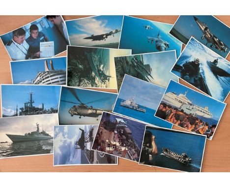 16 Falklands Task Force Postcards, Numbers 21, 24, 26, 28, 29, 30, 31, 32, 33, 34, 45, 49, 53, 57, 58, 59, Example no 49 The 