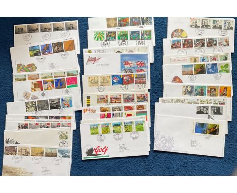 40 FDC with Stamps and various FDI Postmarks, Including Peace &amp; Freedom 1995, Medical Discoveries 1994, Farmers' Tale 199