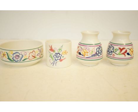 Collection of Poole pottery 