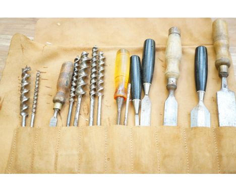 Hand tools, chisels & over size drill bits 
