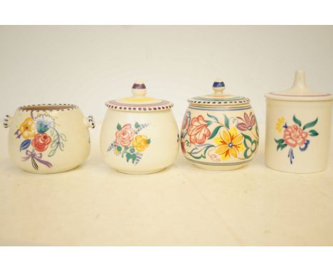 Collection of Poole pottery 