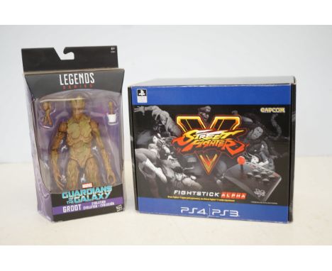PS4/PS3 Street fighter fight stick alpha together with Marvel guardians of the galaxy groot 