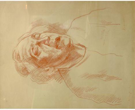 After Jacob Kramer (British 1892-1962): 'De Profundis' - portrait of the artist's mother, lithograph 54cm x 44cm Condition Re