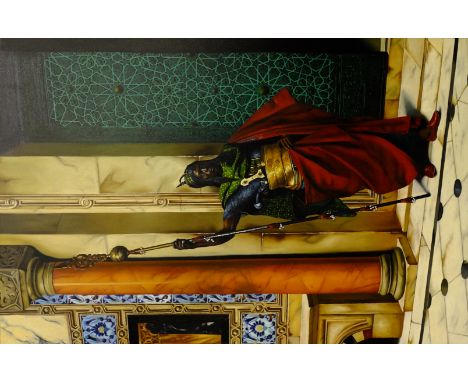 Continental School (20th century): Portrait of an Egyptian Warrior, oil on canvas unsigned 118cm x 78cm