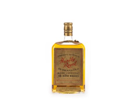 HUNTLY ROYAL 25 YEARS OLD - MID 20TH CENTURY Blended Scotch Whisky Blended &amp; bottled by The Fraser McDonald Distillery Co