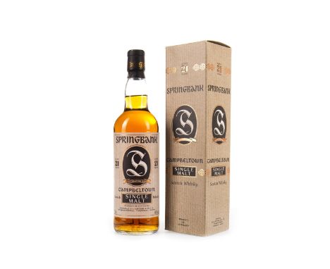 SPRINGBANK 21 YEARS OLD Active. Campbeltown, Argyll. Single Malt Scotch Whisky. 70cl, 46% volume, in carton.