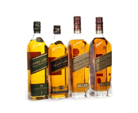 JOHNNIE WALKER GOLD LABEL CENTENARY RESEVE AGED 18 YEARS (2) Blended Scotch Whisky 75cl, one 40% volume, the other 43% volume