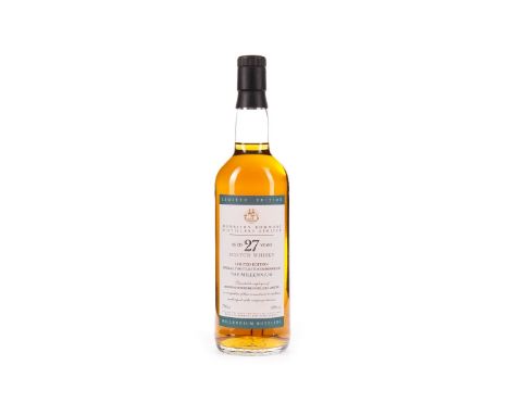 MORRISON BOWMORE THE MILLENNIUM AGED 27 YEARS Blended Scotch Whisky. Presented to employees of Morrison Bowmore Distillers Lt