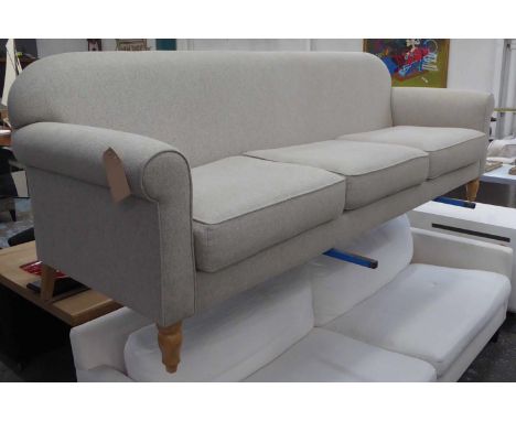 JUSTIN VAN BREDA SOFA, neutral fabric finish, 260cm W approx. 