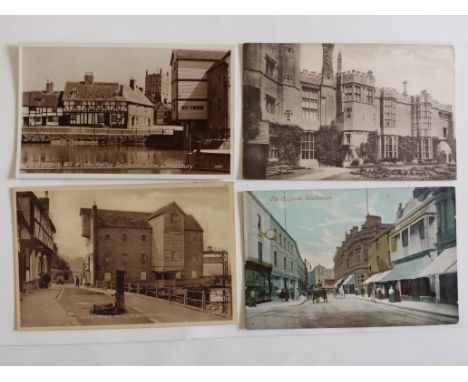 POSTCARDS, selection, inc. Gloucestershire, The Colonade Cheltenham, Fletcher's Mill Tewkesbury, Warwick House Tewkesbury, Lo