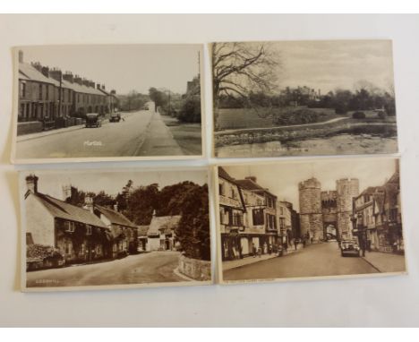 POSTCARDS, topographical selection, inc. views, coastal, street scenes, churches, art style etc., Midland Hotel and Central L