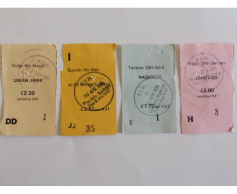 POP MUSIC, concert ticket stubs from Manchester Free Trade Hall, 1976-1980, inc. The Commodores, Elkie Brooks, Dr. Hook, The 