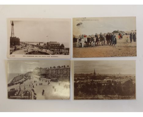 POSTCARDS, topographical selection, inc. views, street scenes, buildings, coastal, churches etc; Blackpool, Skegness, St. Pet