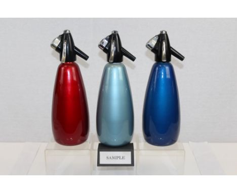 Five vintage soda syphons by BOC