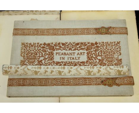 Book - Eleonora Gallo - Peasant Art in Italy, published Giulio Giannini & Figlio 1929, limited edition of 250, copy no. 2, pr