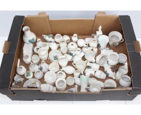 Collection of W. H. Goss crested china - all bearing the crest of Whitby