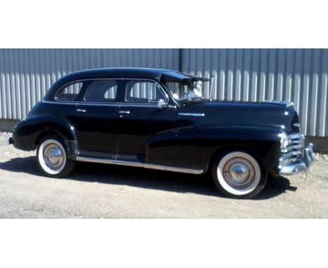 1948 Chevrolet Fleetmaster saloon - Registration No LFF 816, 6 cylinder 4 litre engine with 3 speed column change, black coac