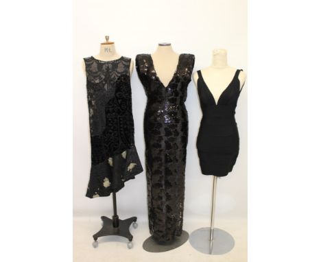 Selection of designer and fashion house evening wear - including Christian Dior, Armani, John Galliano maxi skirts, beaded ev