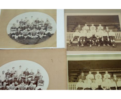 Photographs - sport - football - two Victorian team photographs - both including Tom Shanks (1880 - 1919) (Woolwich Arsenal p