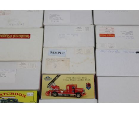 Diecast boxed selection of Fire Engines - including Matchbox Models of Yesteryear, Fire Engine Series (4 boxes)