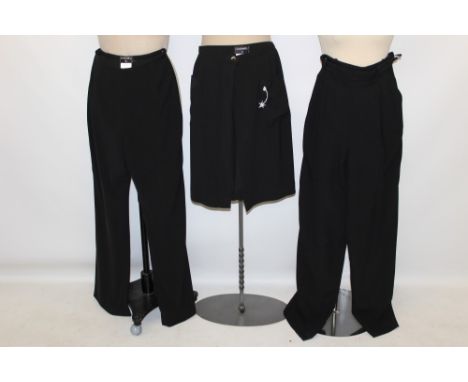 Selection of designer and fashion house trousers - including Chanel, Valentino, Giorgio Armani, Emporio Armani, Christian Dio