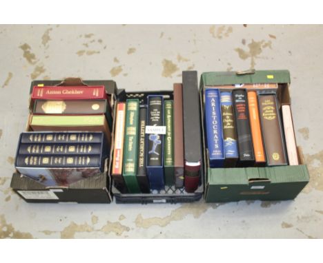 Books - The Folio Society, collection of various titles - including Charlotte Brontë novels, Pepys Diary, Emil and the Detect