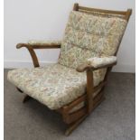 Art Deco rocking chair with spring rocker