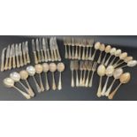 Silver plate cutlery by Pinder Bros of Sheffield
