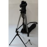 Three tripods, Jessops TP323, with carry bag, fully adjustable 66cm unextended, two smaller